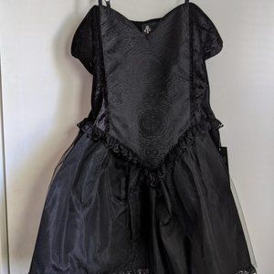 Eternal Love Goth Black Sacred Heart Mini Tutu Dress
